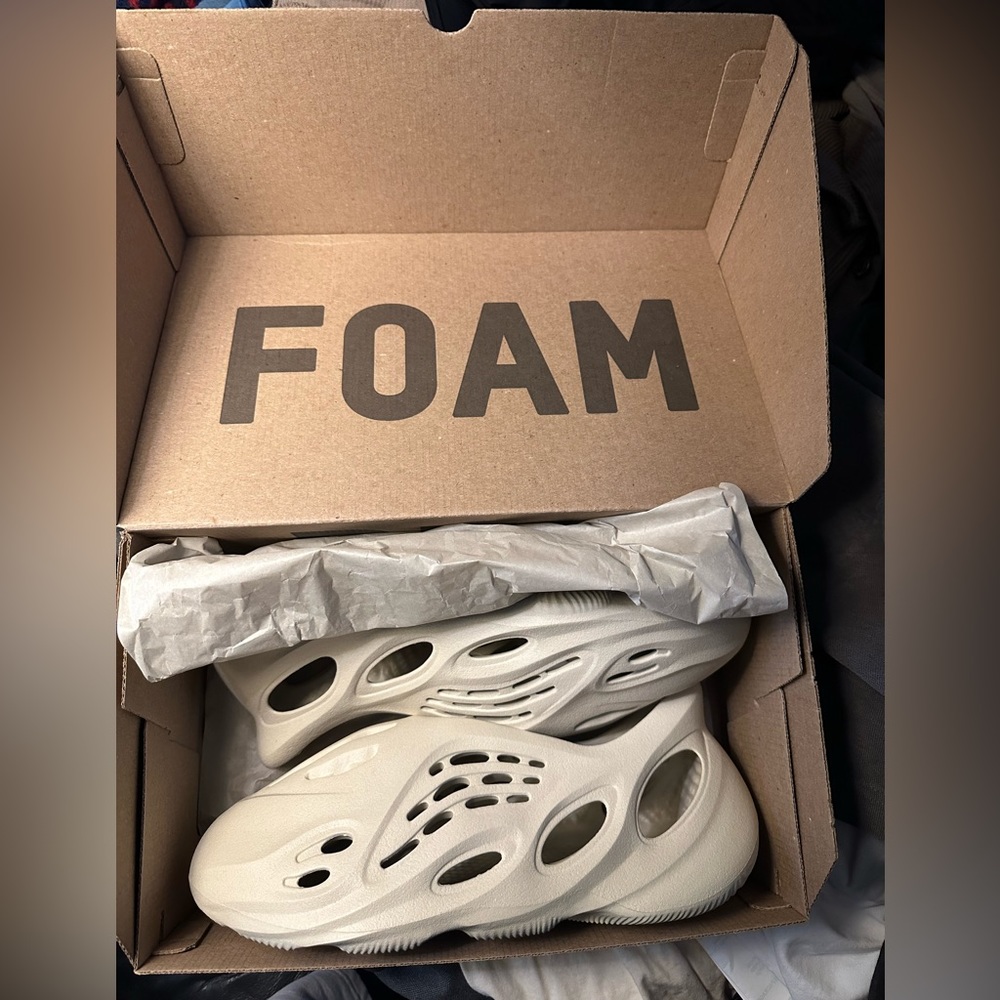 Size 12 Yeezys Foam Runner Sand Brand New in Box